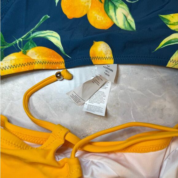 NWT Cupshe Lemon & Sunshine Bikini Sz Medium - Picture 3 of 6
